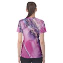 Texture Pink Pattern Paper Grunge Women s Cotton T-Shirt View2