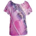 Texture Pink Pattern Paper Grunge Women s Oversized T-Shirt View1