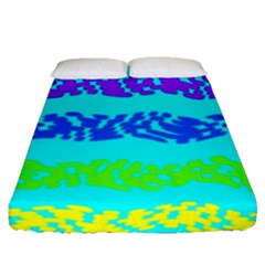 Abstract Design Pattern Fitted Sheet (queen Size) by Ndabl3x