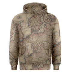 Old Vintage Classic Map Of Europe Men s Core Hoodie by Paksenen