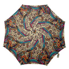 Paisley Print Musical Notes Hook Handle Umbrellas (medium) by RiverRootz