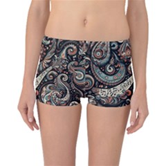 Paisley Print Musical Notes7 Boyleg Bikini Bottoms by RiverRootz