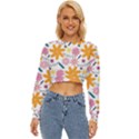 Pattern Background Vintage Floral Lightweight Long Sleeve Sweatshirt View1