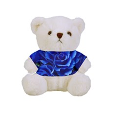 Blue Roses Flowers Plant Romance Blossom Bloom Nature Flora Petals Full Print Cuddly Teddy Bear by Proyonanggan