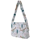 Pattern Sloth Woodland Full Print Messenger Bag (L) View2