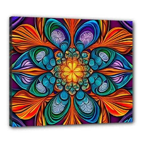 Pattern 2a Pattern 2 Canvas 24  X 20  (stretched) by 2607694