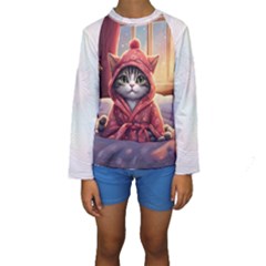 Cat 2 Kids  Long Sleeve Swimwear by 2607694a