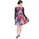 Us presidential election colorful vibrant pattern design  Plunge Pinafore Dress View2