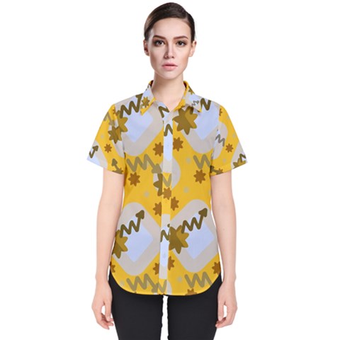 Art Pattern Design Background Women s Short Sleeve Shirt by Proyonanggan