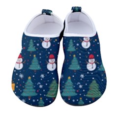 Snow Snowman Tree Christmas Tree Men s Sock-style Water Shoes by Ravend