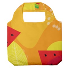 Watermelon Flower Premium Foldable Grocery Recycle Bag by Bedest