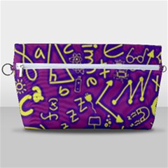 Background Doodles Math Handbag Organizer by Bedest