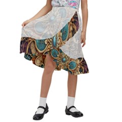 Pattern 1 Muster 7 Kids  Ruffle Flared Wrap Midi Skirt by 2607694c