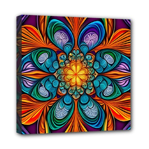 Schwarz Bunt Mini Canvas 8  X 8  (stretched) by 2607694c