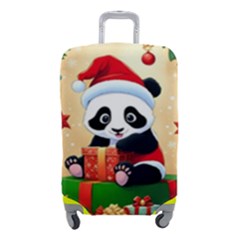 Schwarz Pandaweihnachten300dpi Luggage Cover (small) by 2607694b