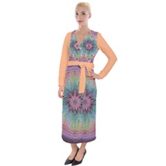 Orange3 Pattern 4 Velvet Maxi Wrap Dress by 2607694c