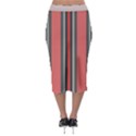 Rosa Grau Streifen Midi Pencil Skirt View2