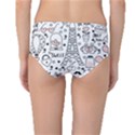 Big Collection With Hand Drawn Objects Valentines Day Mid-Waist Bikini Bottoms View2