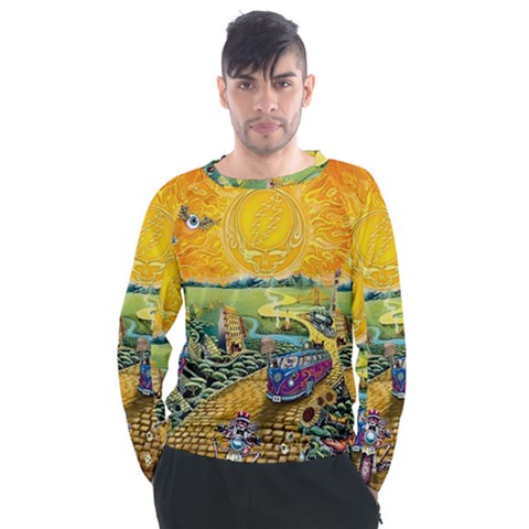 Grateful Dead Golden Road Men s Long Sleeve Raglan T-shirt by Bedest