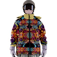 Gelb Floral Women s Zip Ski And Snowboard Waterproof Breathable Jacket by 2607694c