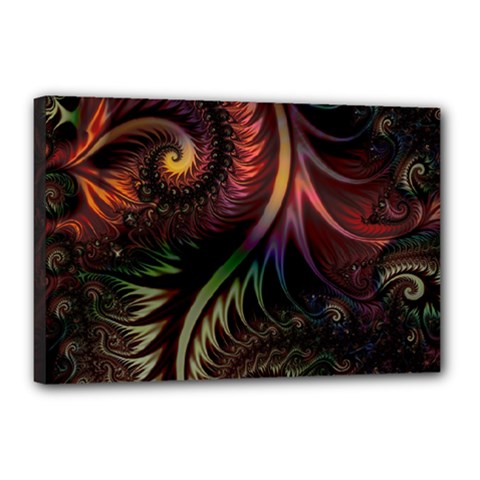 Gelb Fractal Canvas 18  X 12  (stretched) by 2607694c