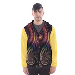 Gelb Fractal Men s Hooded Windbreaker by 2607694c