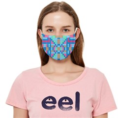 Checkerboard Square Abstract Cloth Face Mask (adult) by Ravend