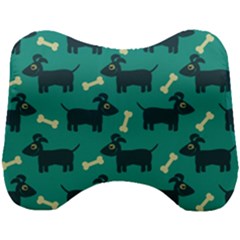 Happy Dogs Animals Pattern Head Support Cushion by Ket1n9