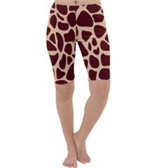 Animal Print Girraf Patterns Cropped Leggings  by Ket1n9