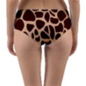 Animal Print Girraf Patterns Reversible Mid-Waist Bikini Bottoms View2