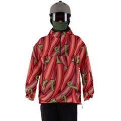 Seamless-chili-pepper-pattern Men s Ski And Snowboard Waterproof Breathable Jacket by Ket1n9