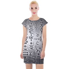 Science Formulas Cap Sleeve Bodycon Dress by Ket1n9