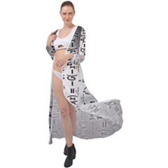 Science Formulas Maxi Chiffon Beach Wrap by Ket1n9
