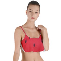 Watermelon Pillow Fluffy Layered Top Bikini Top  by Azkajaya