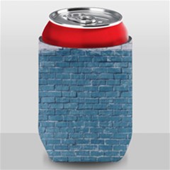 White And Blue Brick Wall Can Holder by Azkajaya