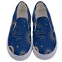 Seamless Galaxy Pattern Kids  Canvas Slip Ons View1