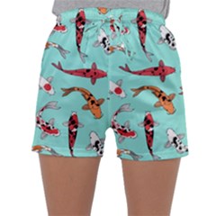 Pattern With Koi Fishes Sleepwear Shorts by Ket1n9