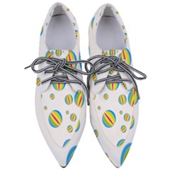 Balloon Ball District Colorful Pointed Oxford Shoes by Ket1n9