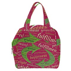 Fulfillment Satisfaction Happiness Boxy Hand Bag by Paksenen