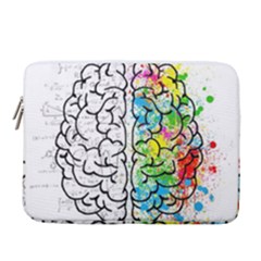 Brain Mind Psychology Idea Drawing 14  Vertical Laptop Sleeve Case With Pocket by Loisa77