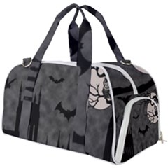 Halloween Background Halloween Scene Burner Gym Duffle Bag by Ket1n9