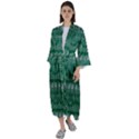 Christmas Knit Digital Maxi Satin Kimono View1