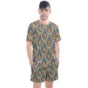 Tribal Background Boho Batik Men s Mesh T-Shirt and Shorts Set View1