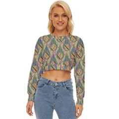 Tribal Background Boho Batik Lightweight Long Sleeve Sweatshirt by anzea