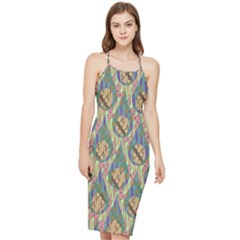 Tribal Background Boho Batik Bodycon Cross Back Summer Dress by anzea