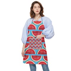 Illustrations Watermelon Texture Pattern Pocket Apron by anzea