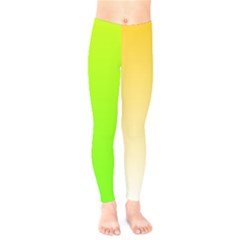 Gradient  Green, Yellow Kids  Classic Winter Leggings by 2607694c