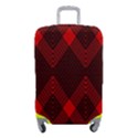 pattern, red, black,  Luggage Cover (Small) View1