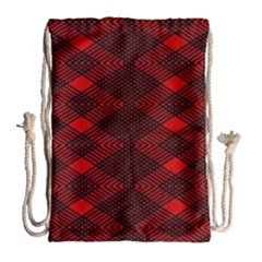 Rot Dunkel Drawstring Bag (large) by dedoma