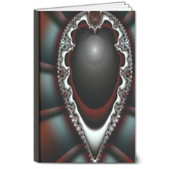 Fractal Eye 8  X 10  Hardcover Notebook by dedoma